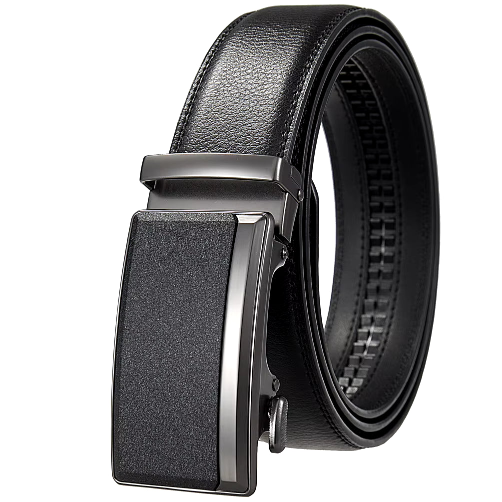 Men'S Leather Belts Fashion Automatic Buckle Cowskin Male Belt Luxury Designer Black Brown 3.5Cm plus Size 130 140 150 160 170Cm
