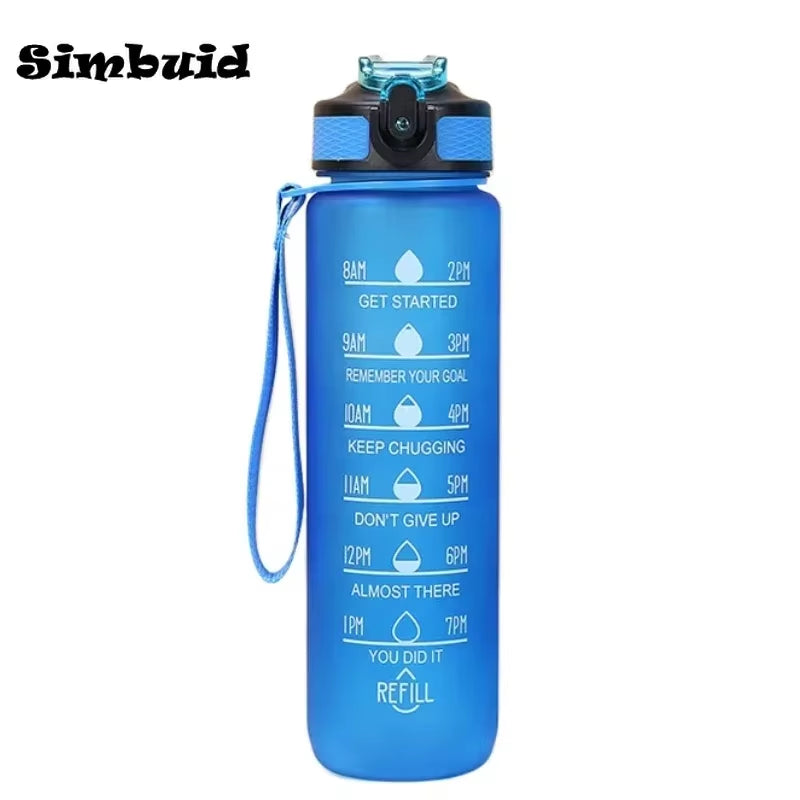 1L Water Bottle Portable Sport Water Bottle Pretty Drink Bottle Leakproof Gym Water Bottle for Outdoor Travel Fitness Cycling