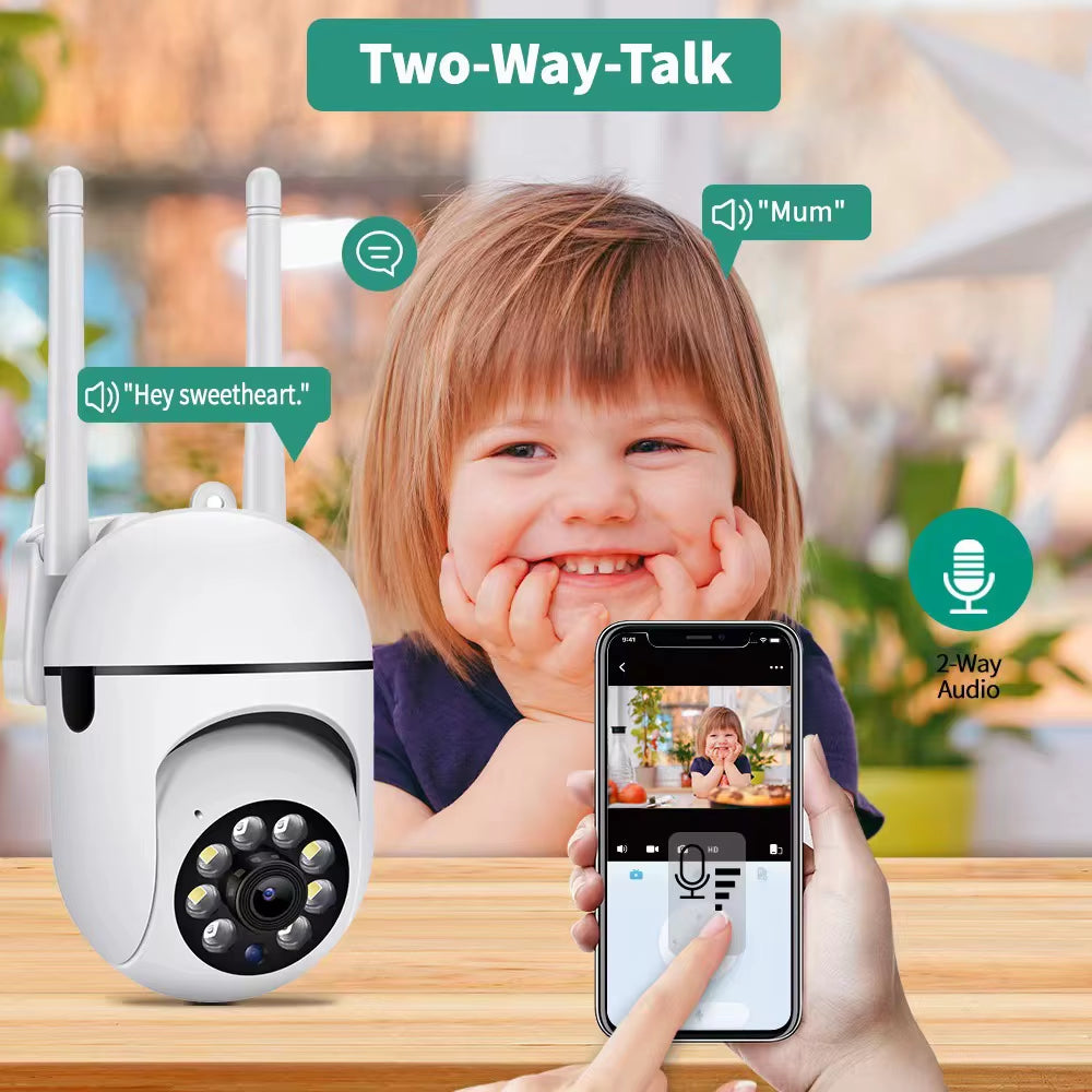 3MP IP Wifi Camera Baby Monitor Indoor Security Camera with Phone App 2-Way Audio, Infrared Night Vision 2.4 Ghz