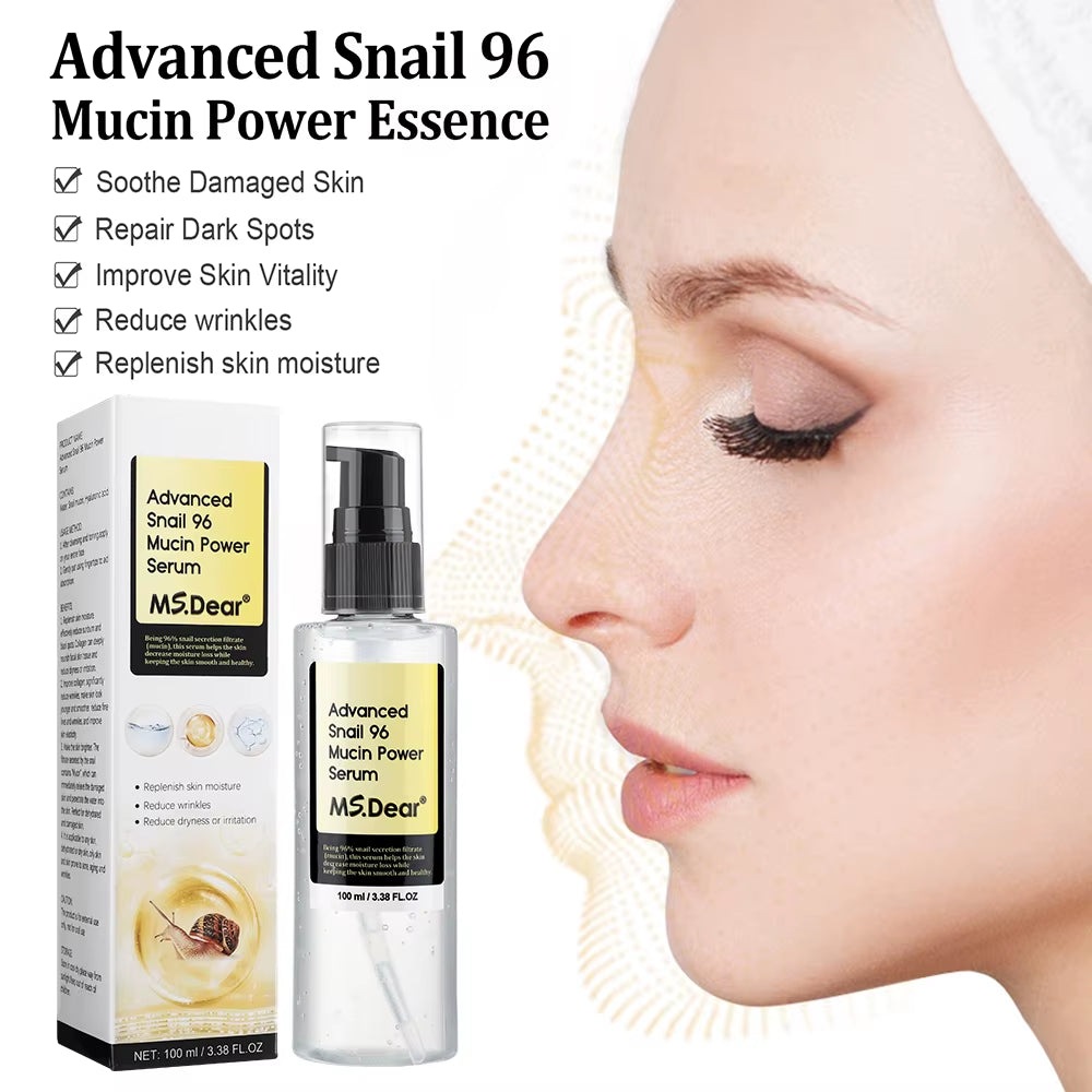 Snail Collagen Face Cream / Repair Essence Hydrating Moisturizing Fade Dark Spots Anti-Aging Facial Serum Cream Korean Skin Care