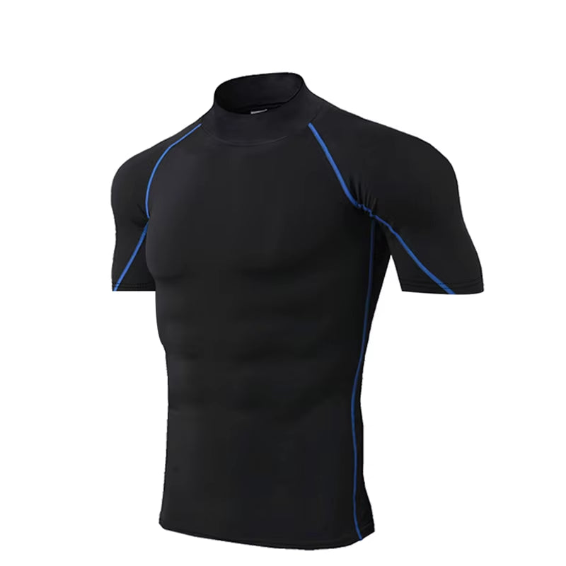 Compression T-Shirt Men Bodybuilding Sportswear Short Sleeve Quick Dry Workout Shirts Sport Tops Tee Gym Running T-Shirt Men