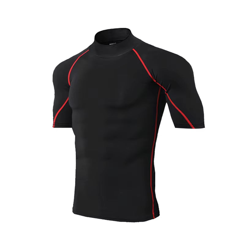 Compression T-Shirt Men Bodybuilding Sportswear Short Sleeve Quick Dry Workout Shirts Sport Tops Tee Gym Running T-Shirt Men
