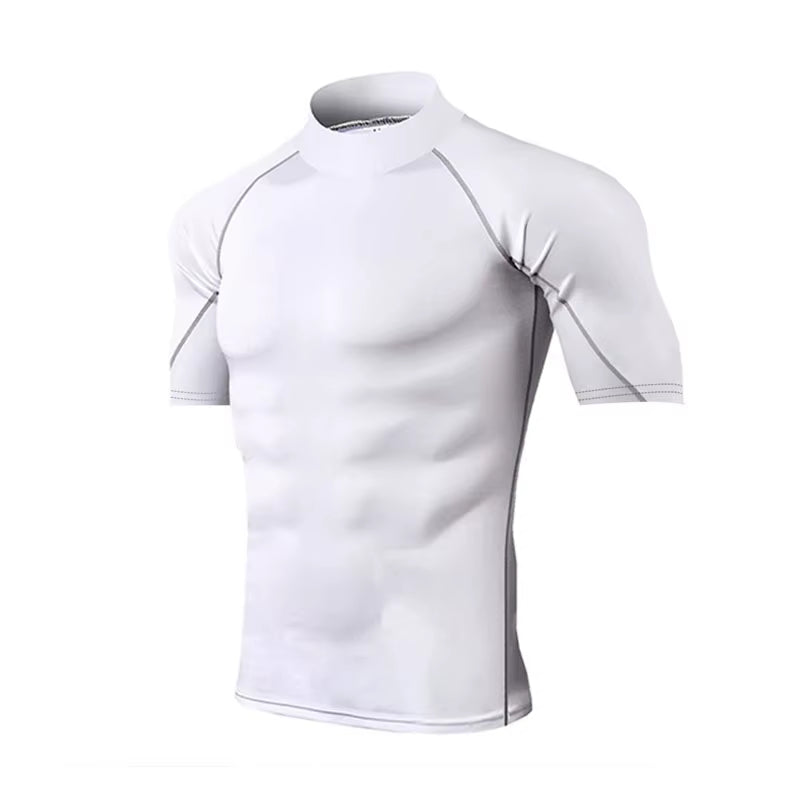 Compression T-Shirt Men Bodybuilding Sportswear Short Sleeve Quick Dry Workout Shirts Sport Tops Tee Gym Running T-Shirt Men