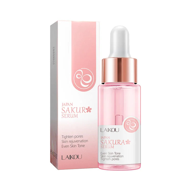 Sakura Face Essence anti Wrinkle Serum Shrink Pores Anti-Aging Moisturizing Dry Skin Care 17Ml or 30Ml